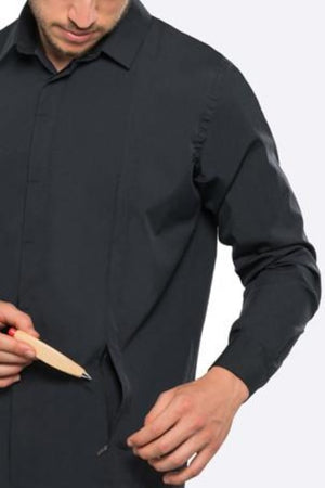 Men’s Button Front with 5 Pockets | Black
